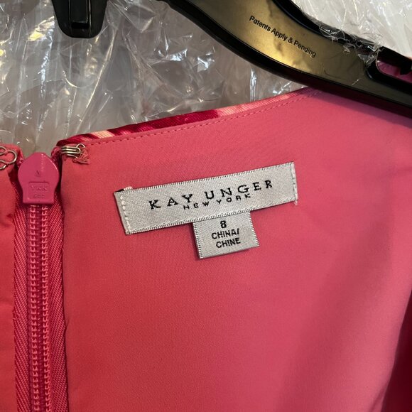 Kay Unger Tierney Floral Tea-Length Dress - Picture 11 of 11